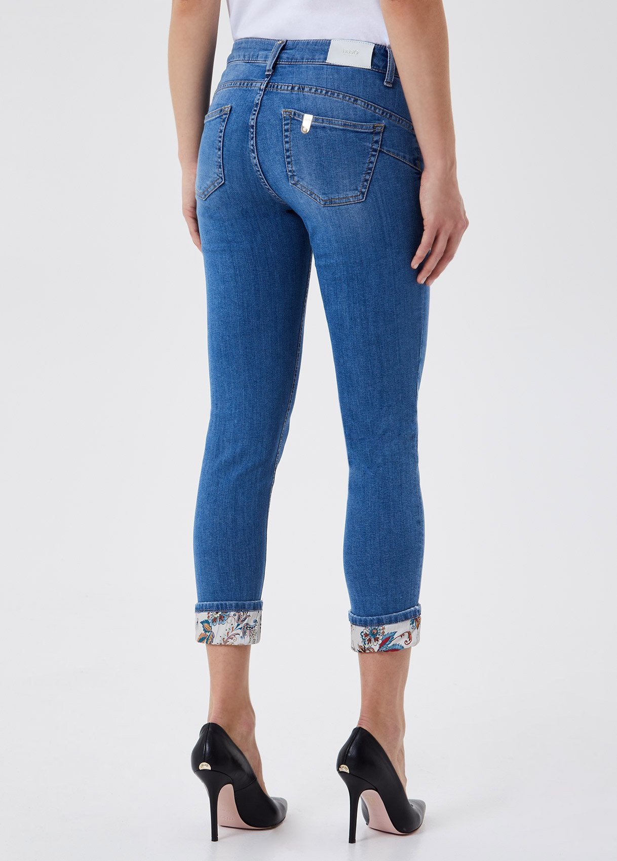 Jeans skinny con risvolto / Jeans - Ideal Moda