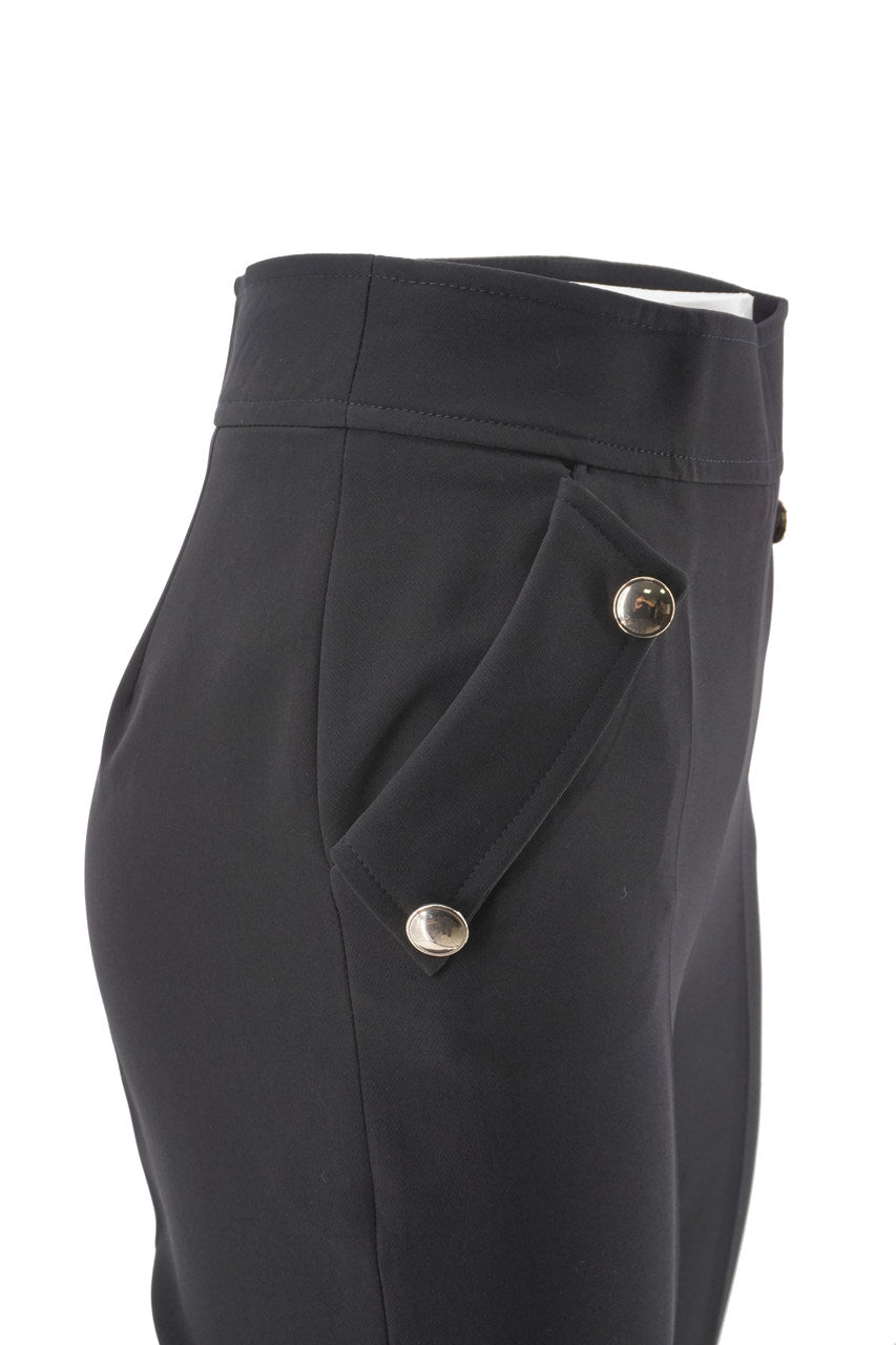 Pantalone Kocca in Tessuto Tecnico / Nero - Ideal Moda