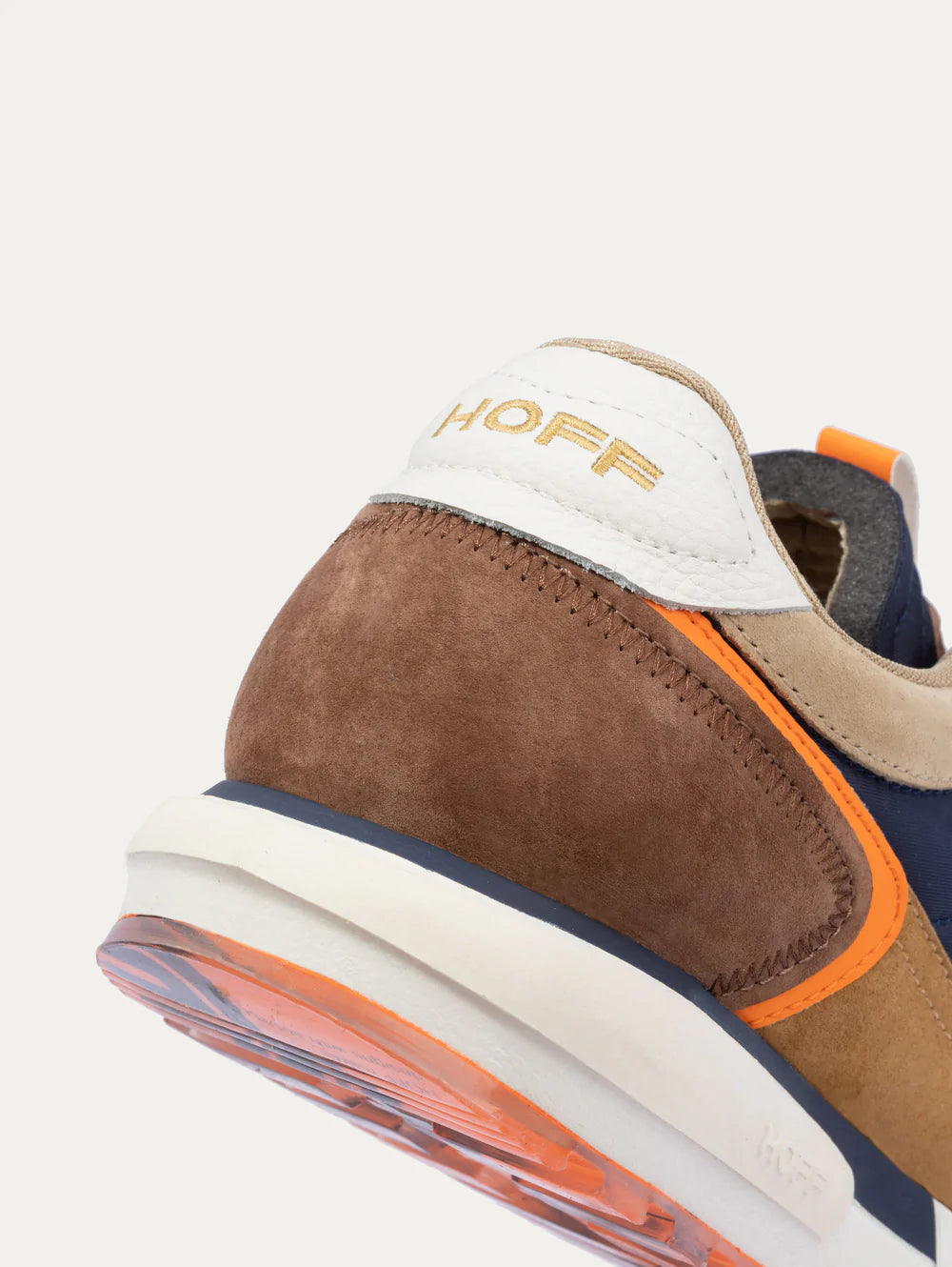 Sneaker in Pelle e Tessuto Hoff / Marrone - Ideal Moda