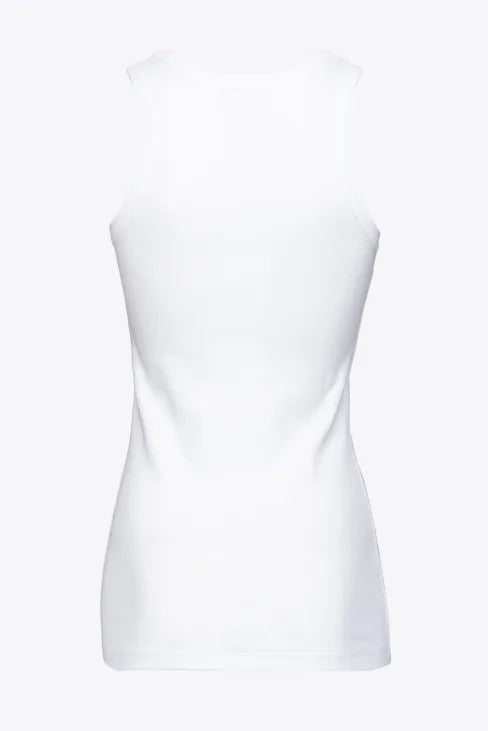 Canotta con Ricamo Pinko / Bianco - Ideal Moda