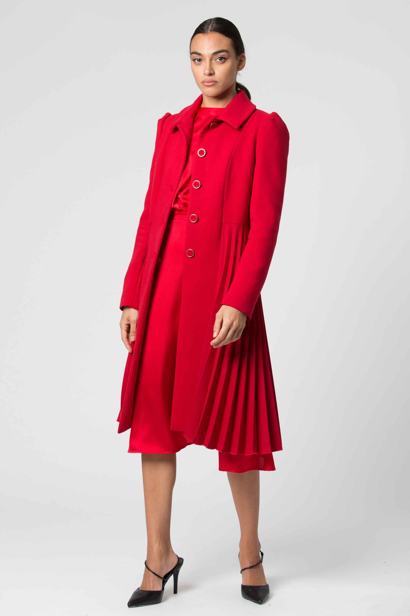 Cappotto Monopetto Kocca / Rosso - Ideal Moda