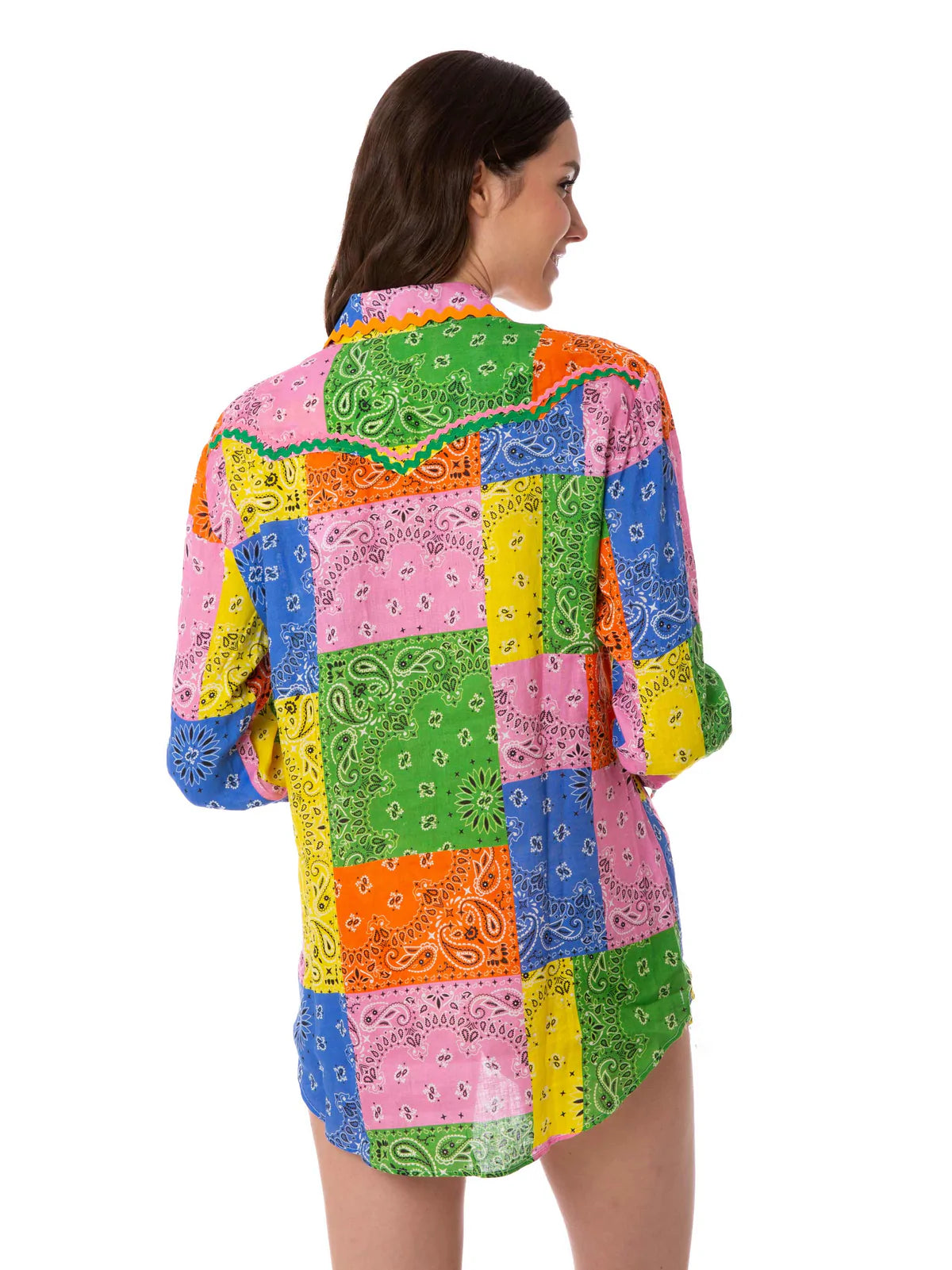 Camicia in Lino Mc2 Saint Barth / Multicolor - Ideal Moda