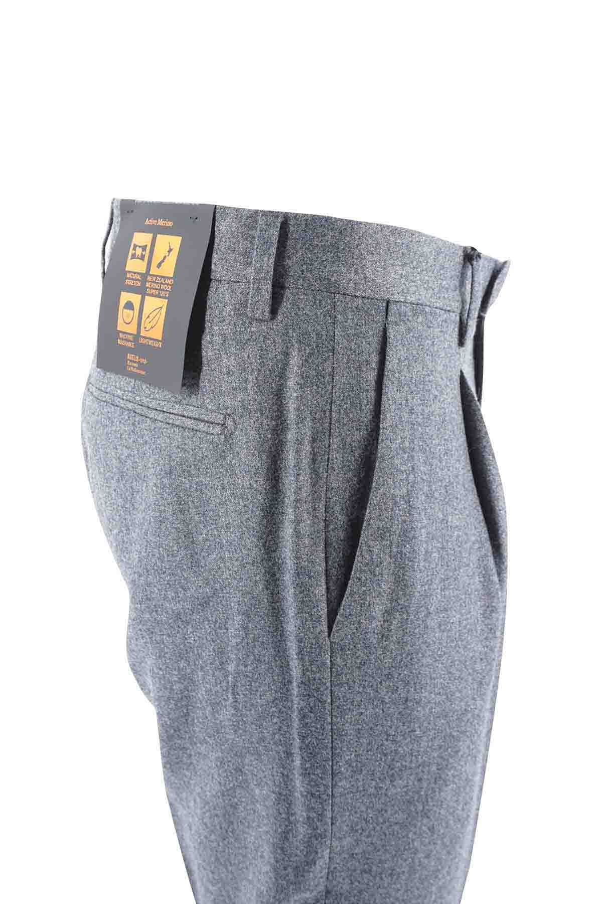 Pantalone Briglia in Lana / Grigio - Ideal Moda