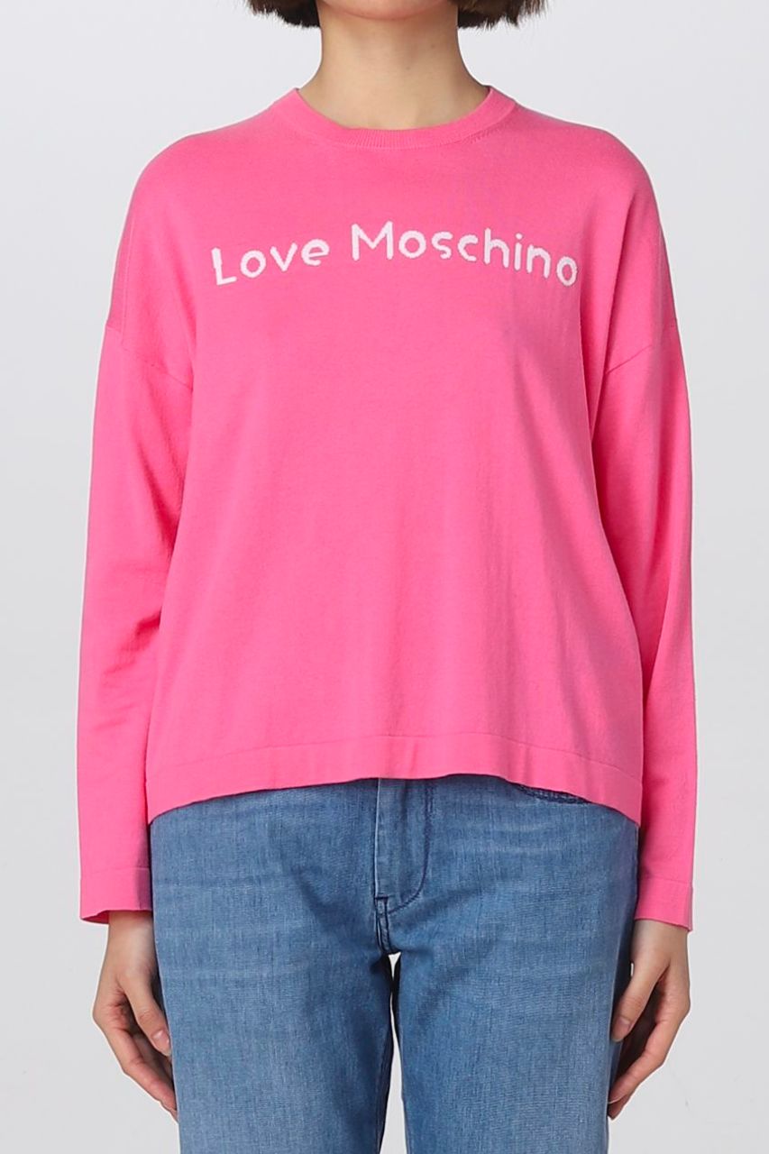 Maglia in Cotone Love Moschino / Rosa - Ideal Moda