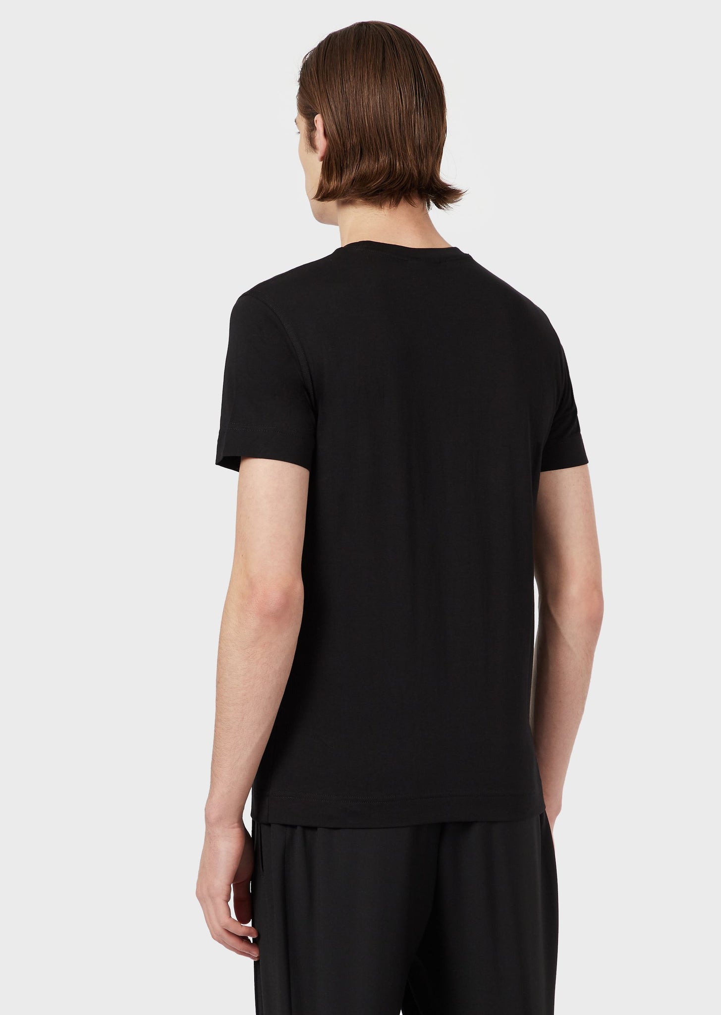 T-Shirt in Supima stampa gestures / Nero - Ideal Moda