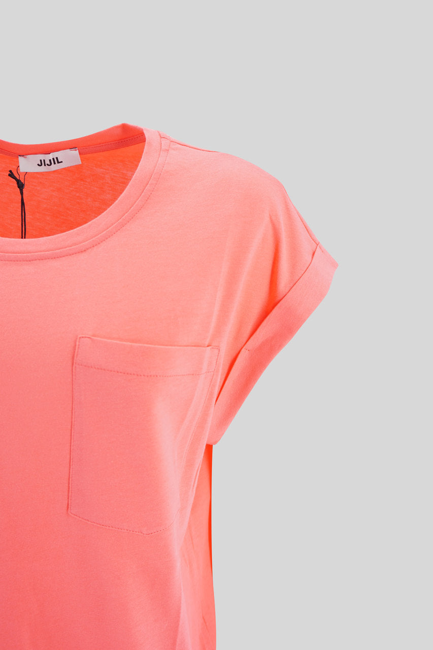 T-Shirt Manica Larga / Rosa - Ideal Moda