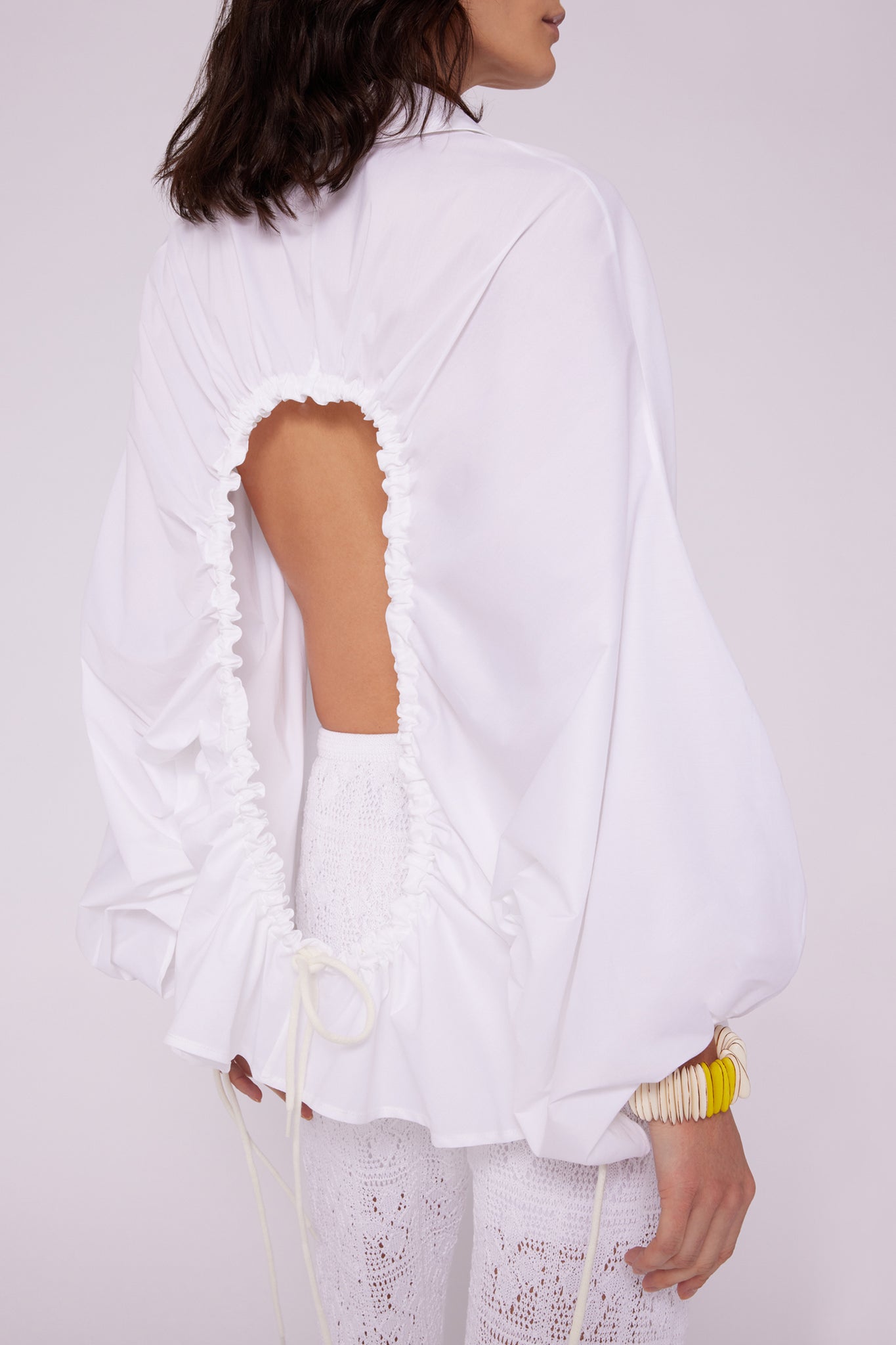 Camicia Over in Cotone Liviana Conti / Bianco - Ideal Moda