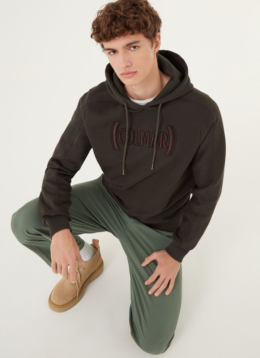 Felpa con Cappuccio Colmar / Marrone - Ideal Moda