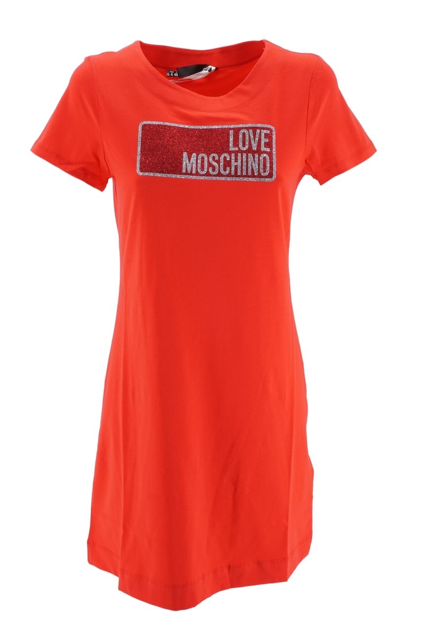 Abito Love Moschino in Jersey / Rosso - Ideal Moda