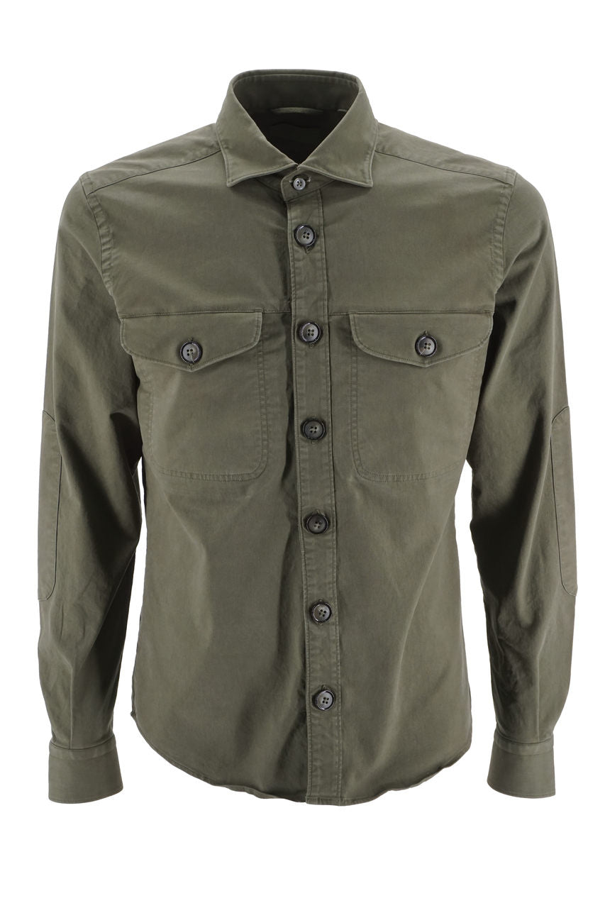 Camicia in Cotone Doppio  / Verde - Ideal Moda