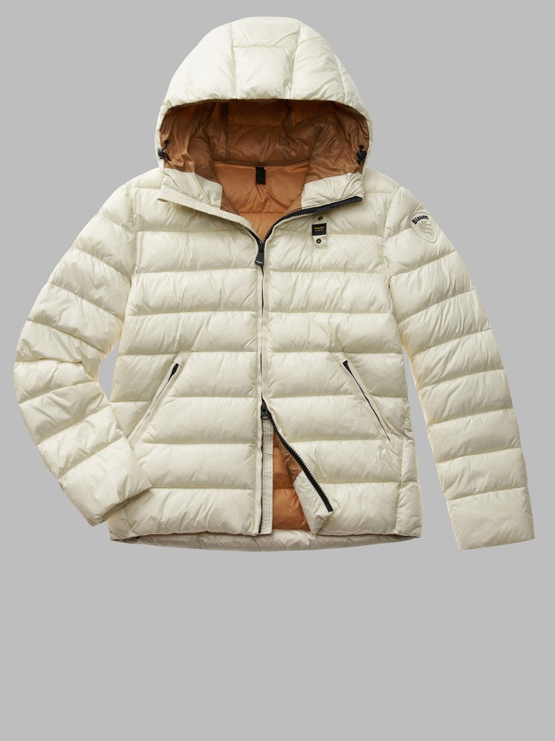 Giubbino in Nylon Eco Blauer / Bianco - Ideal Moda