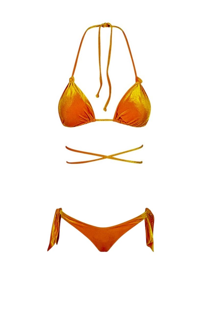Bikini in Velluto Matinèe / Giallo - Ideal Moda