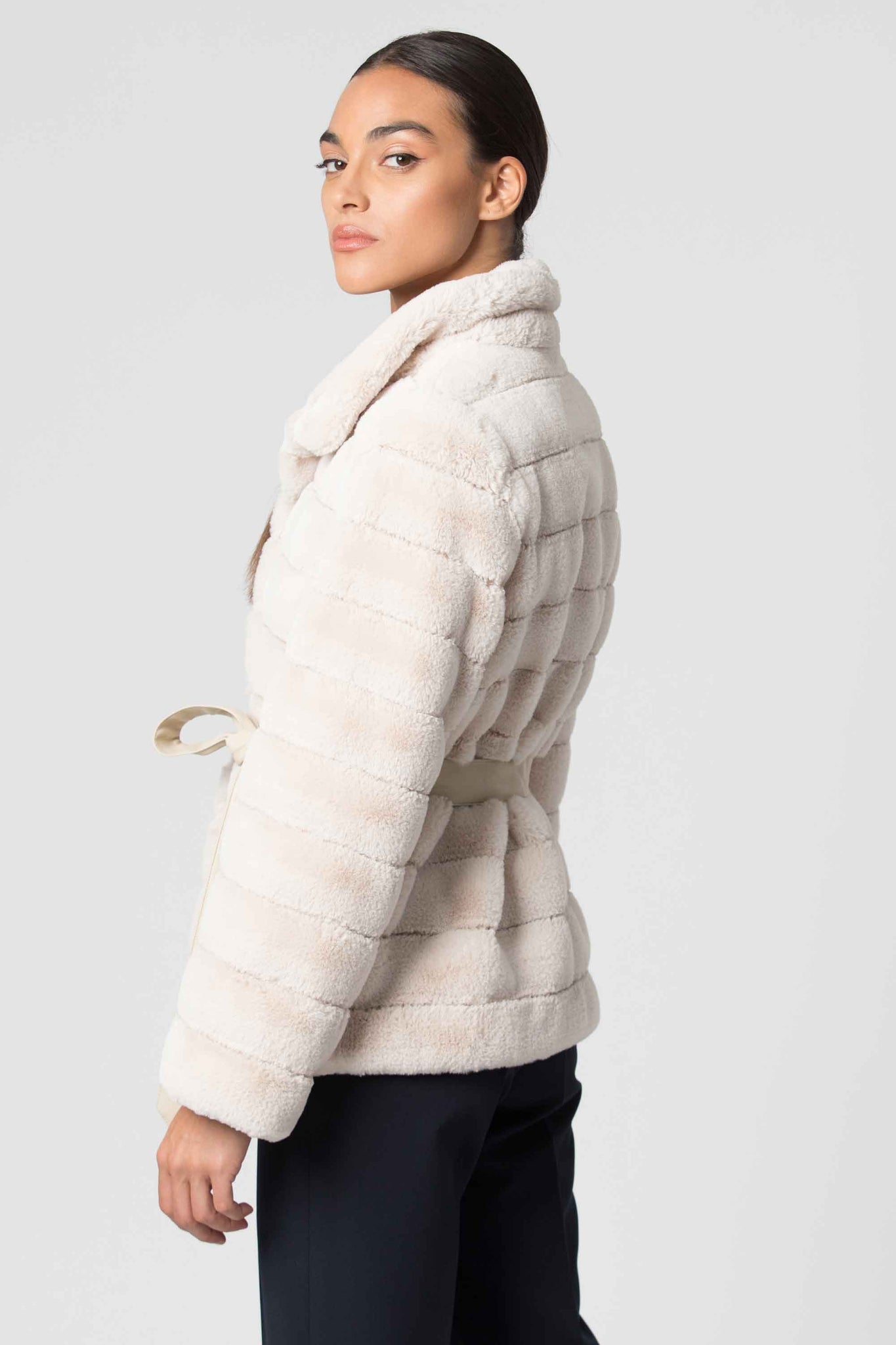 Reversible Coat Faux Fur Coat Melanie Lyne Winter Coats Laurier 