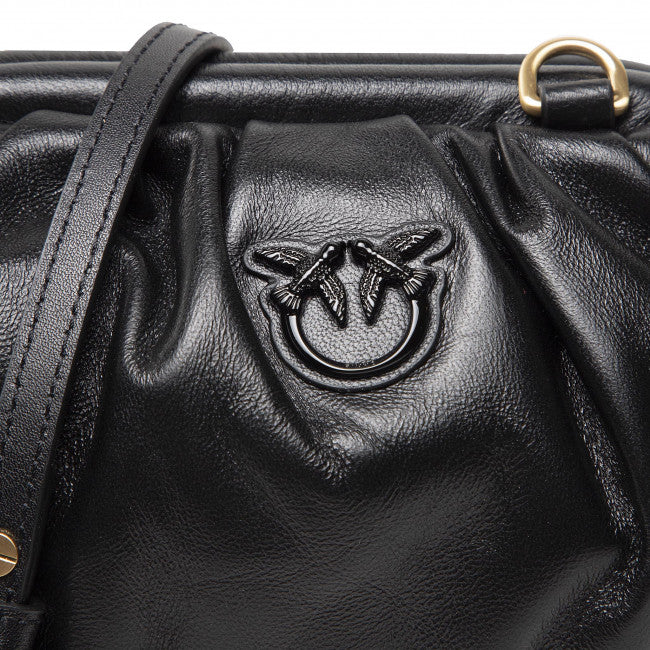 Pinko Mini Chain Clutch Bag Black - Main Image