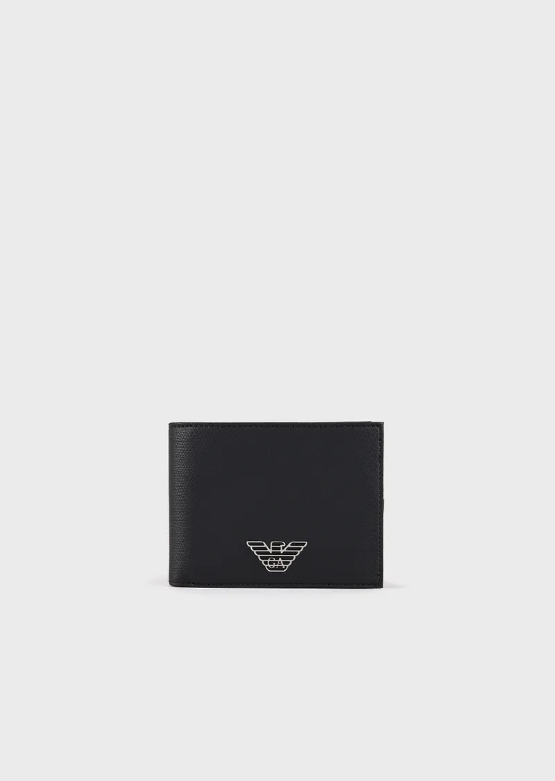 Portafogli Emporio Armani con Logo / Nero - Ideal Moda