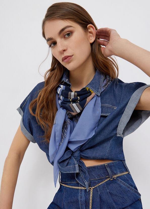 Stola Liu Jo / Blu - Ideal Moda