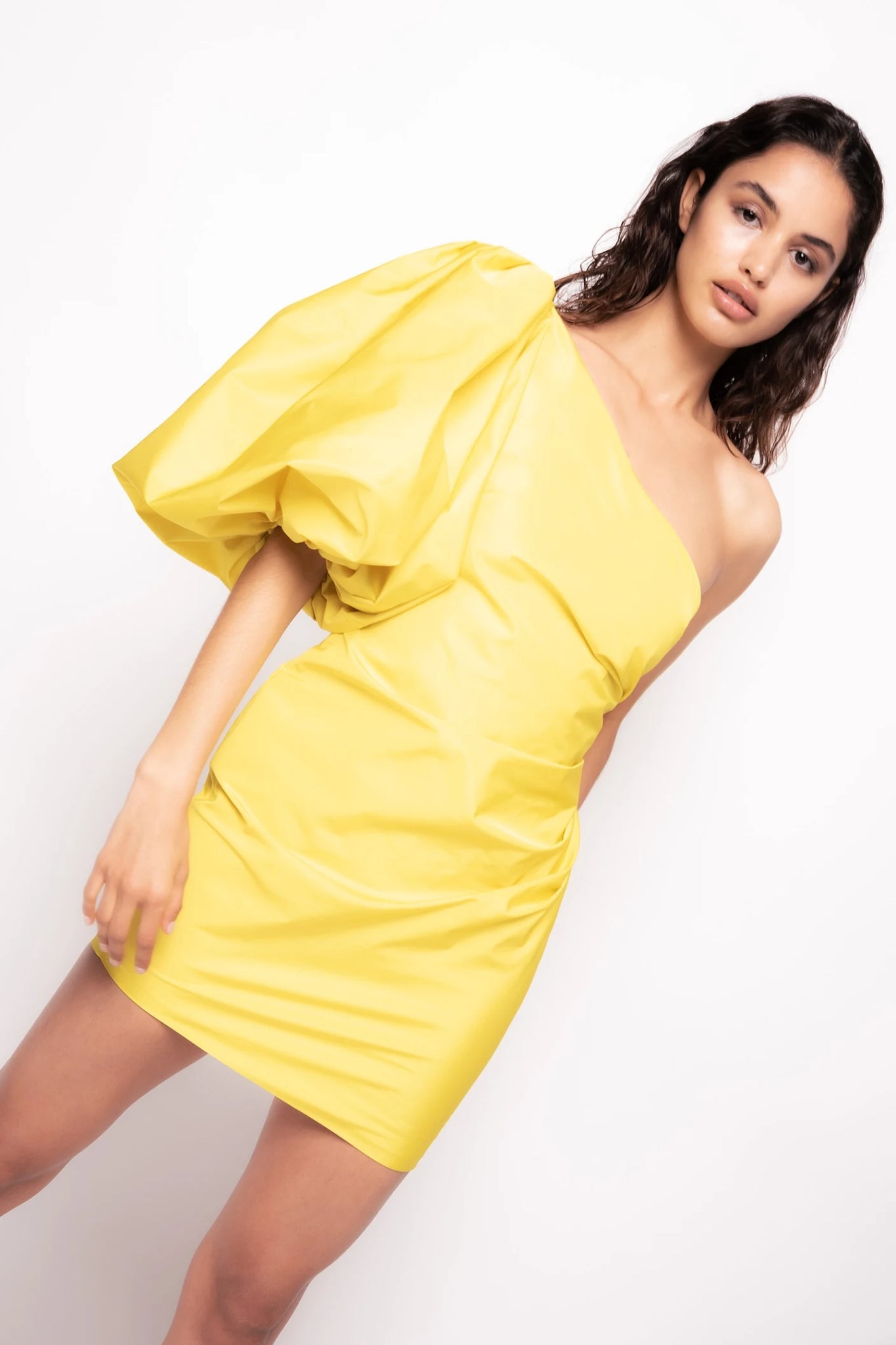 Pinko One-Shoulder Dress / Yellow Pinko One-Shoulder Dress / Yellow