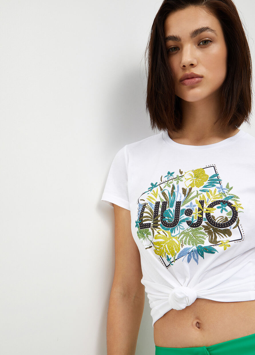 T-Shirt con Logo Liu Jo / Bianco - Ideal Moda