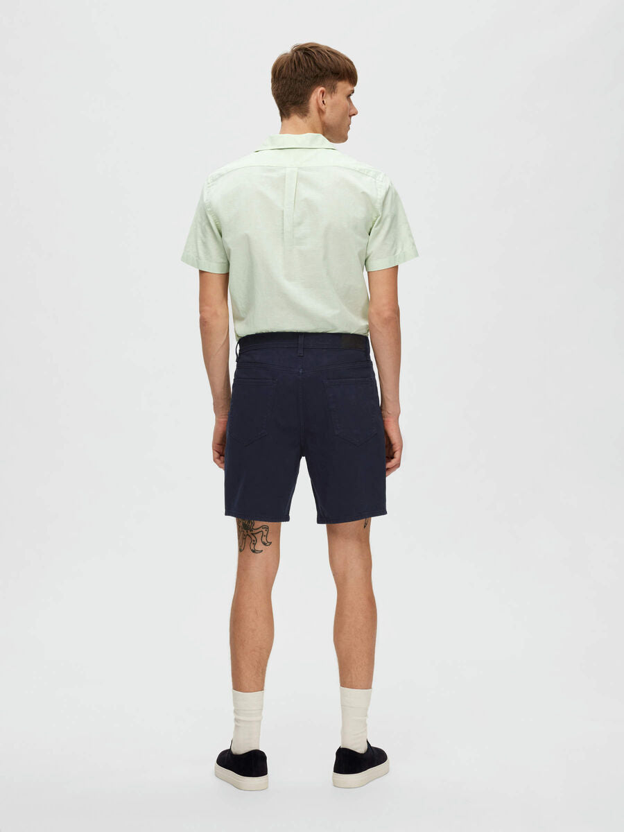 Pantaloncino in Cotone Selected / Blu - Ideal Moda