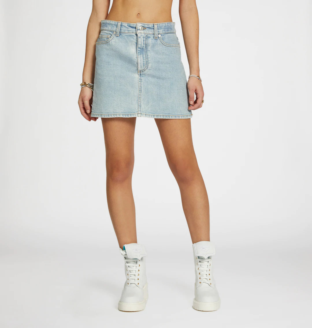 Chiara Ferragni Skirt with Logo on the Back Jeans