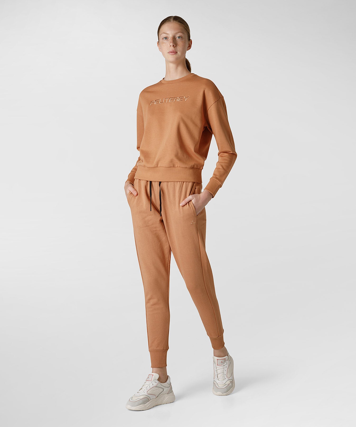 Felpa Peuterey con Scritta / Beige - Ideal Moda