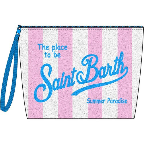 Pochette Aline con Logo Mc2 Saint Barth / Rosa - Ideal Moda