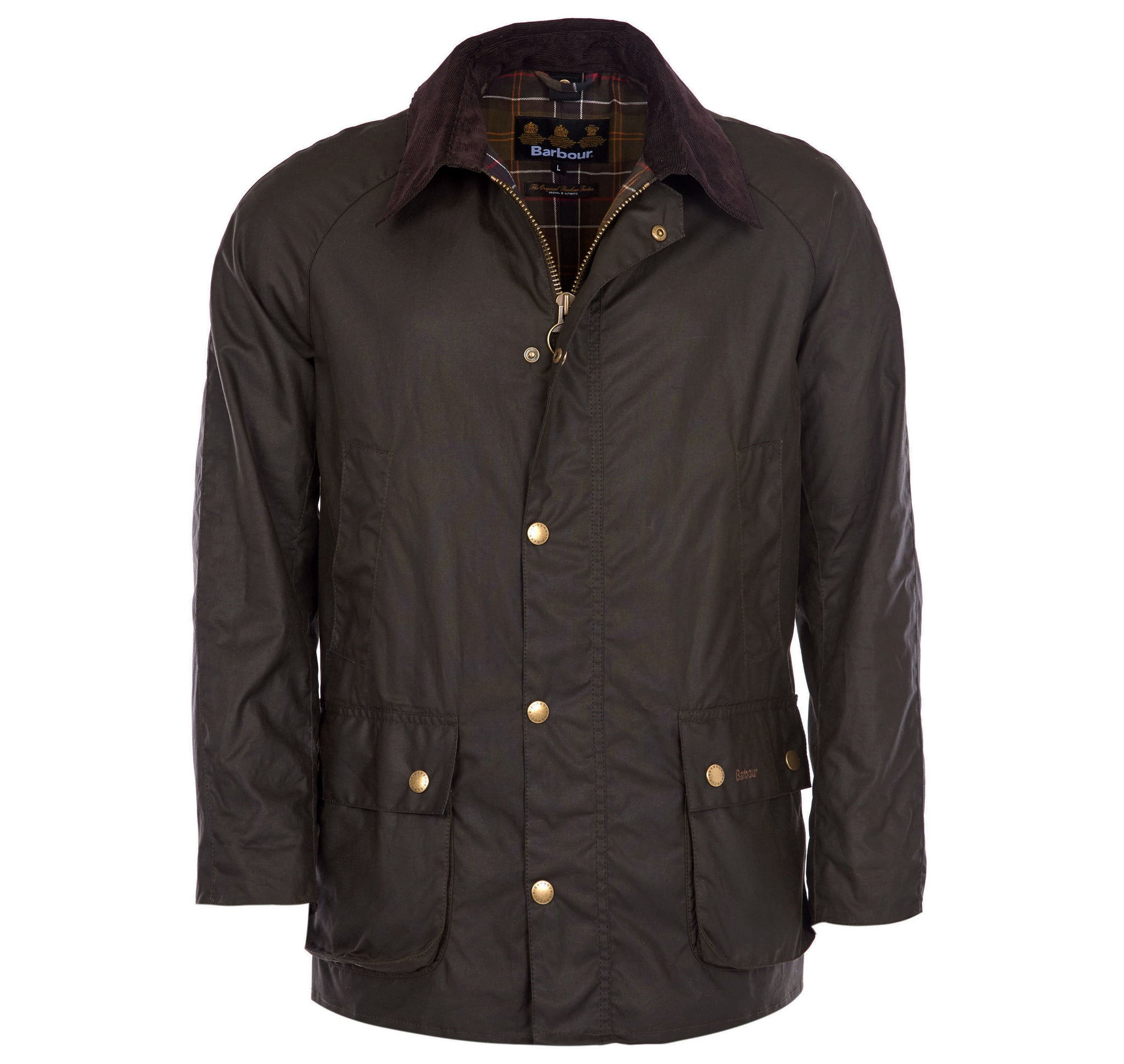 Barbour Ashby Wax Jacket / Verde - Ideal Moda