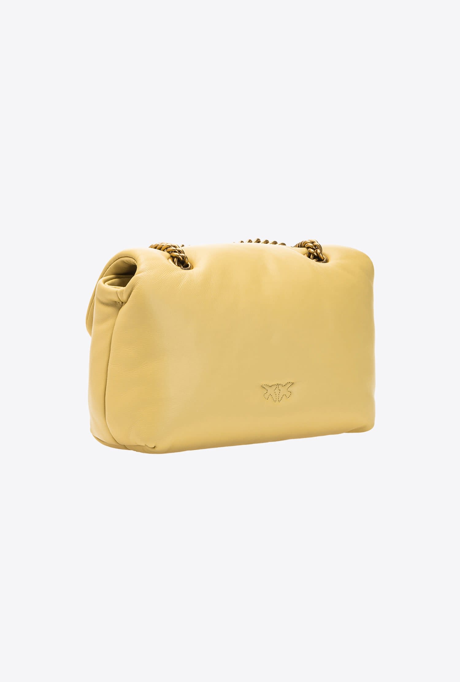 Pinko Love Mini Puff Logo Bag / Yellow
