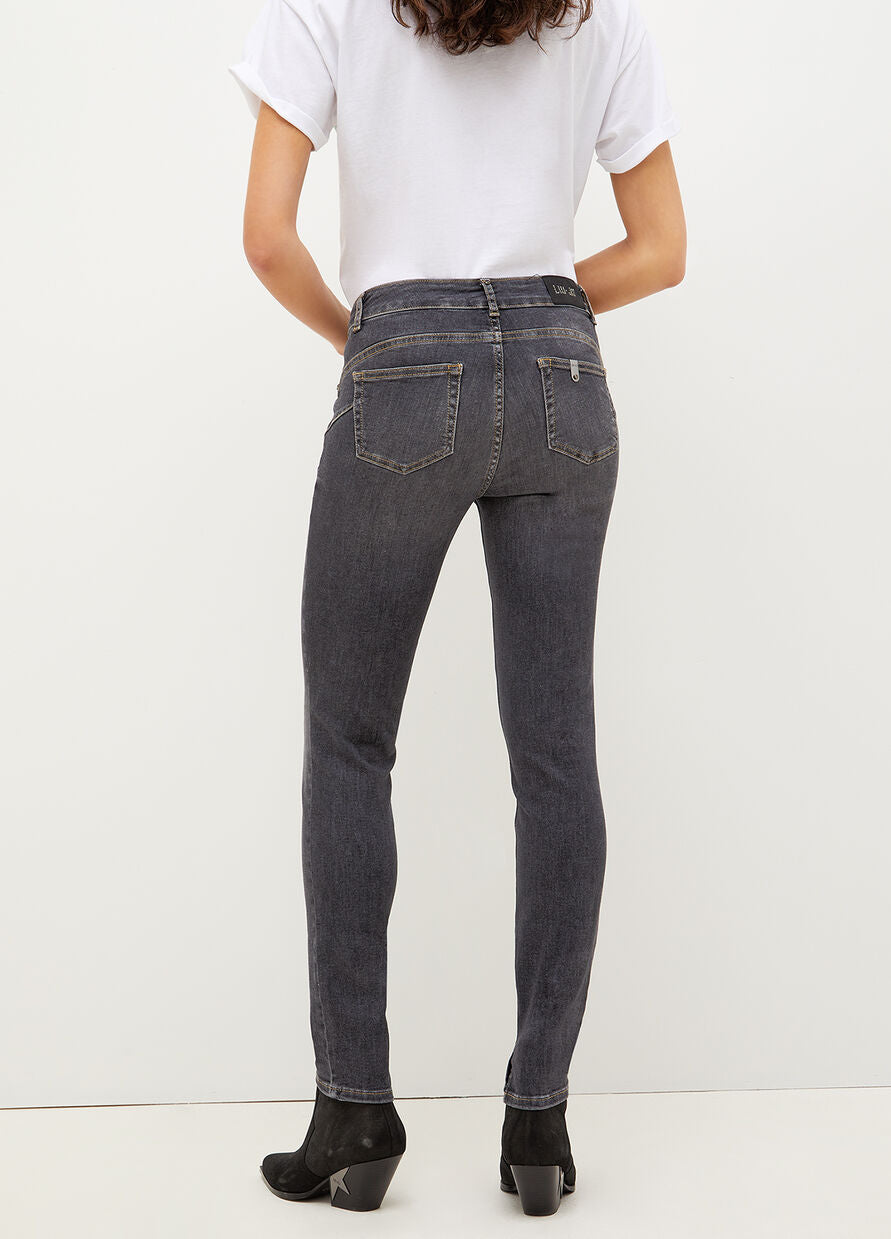 Skinny Jeans with Rhinestones Liu Jo Gray