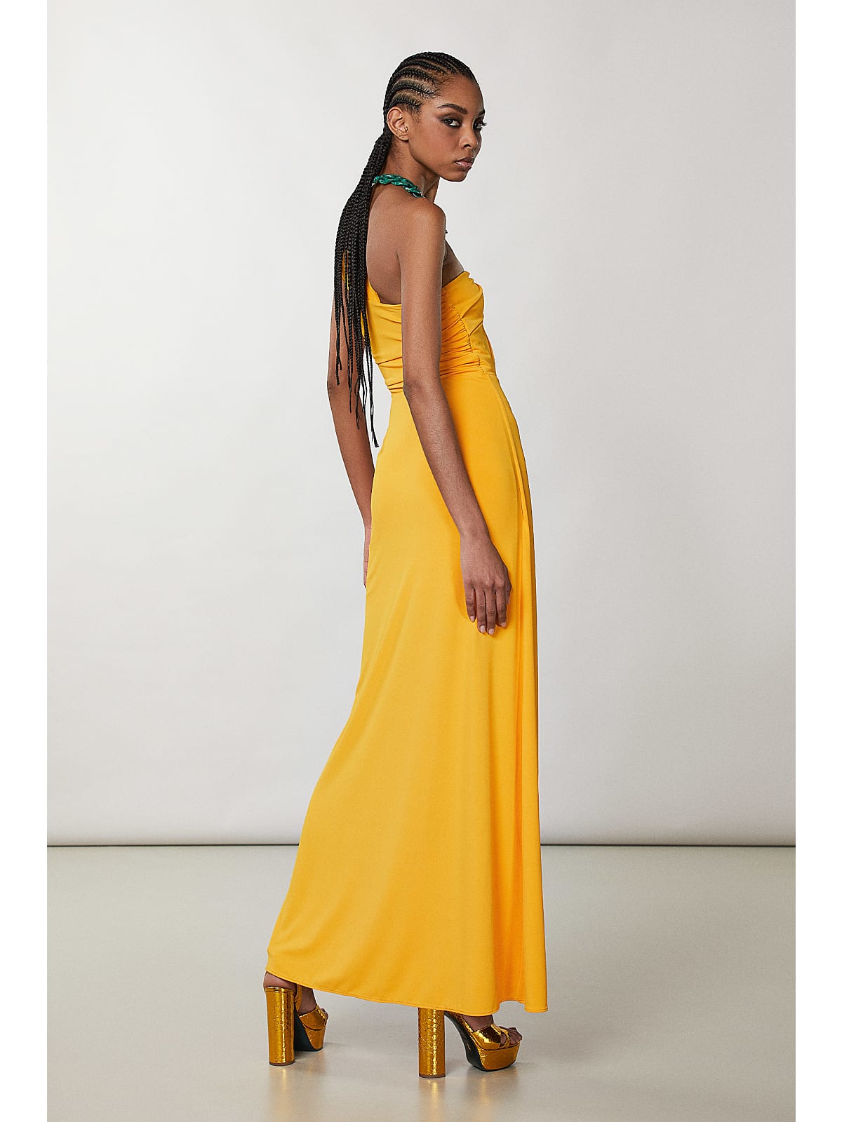 Abito in Jersey Crepe Patrizia Pepe / Giallo - Ideal Moda