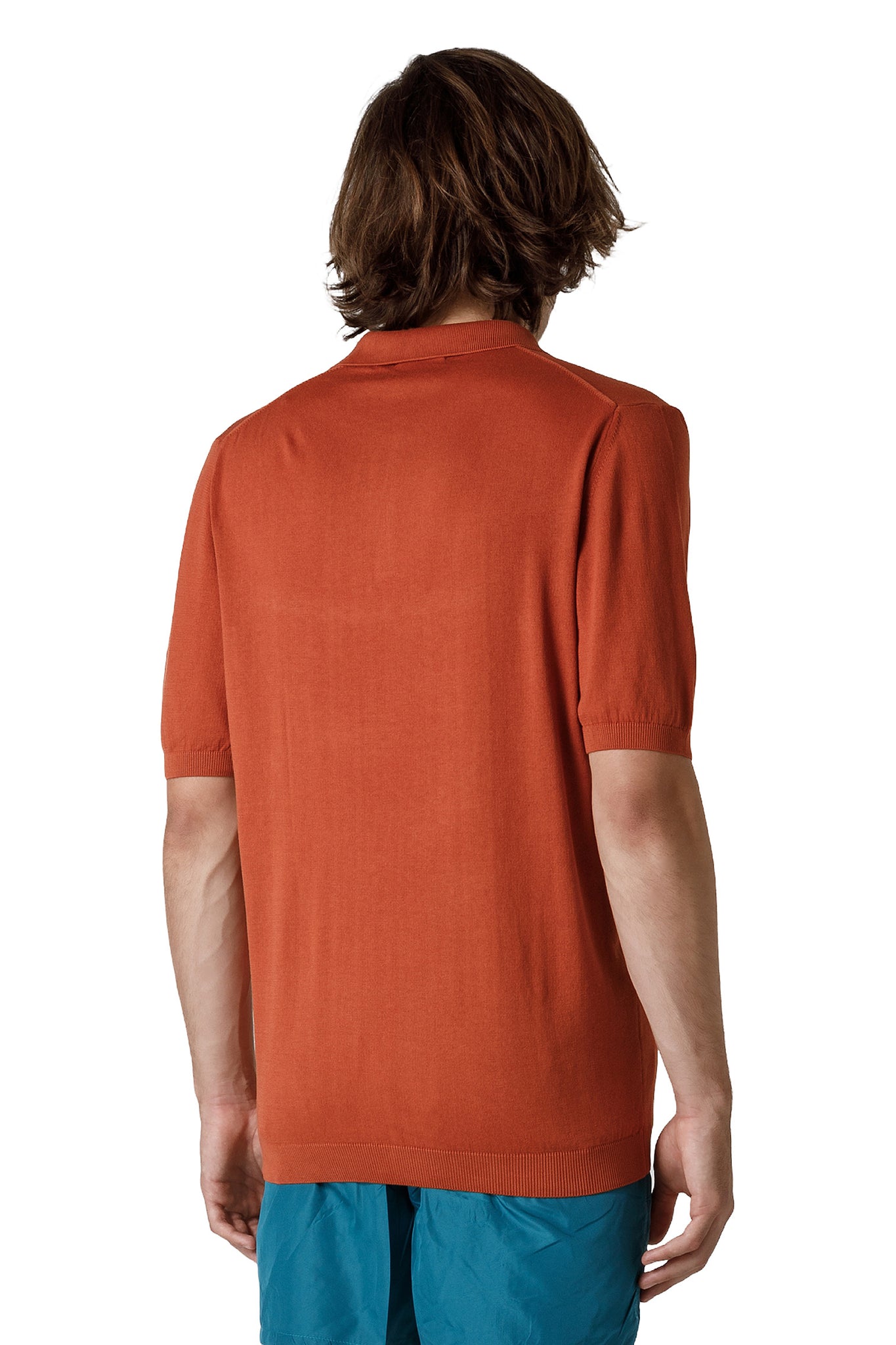 Polo in Filo di Cotone Hyrcus / Arancione - Ideal Moda