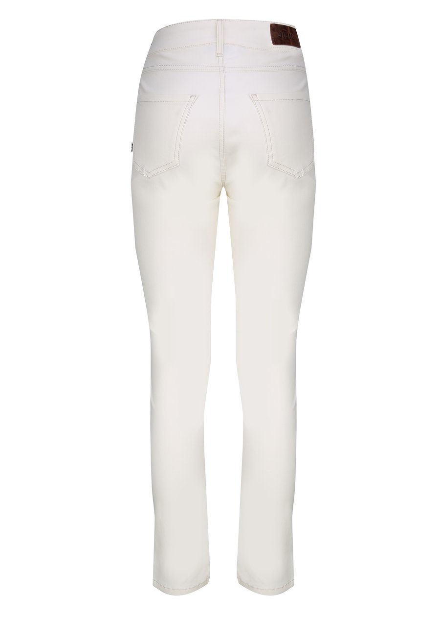 Pantalone skinny a vita alta / Bianco - Ideal Moda