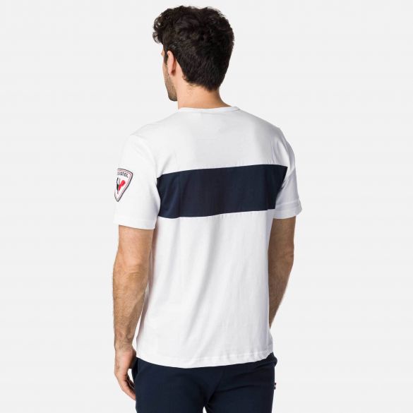 T-Shirt uomo Colorblock / Bianco - Ideal Moda